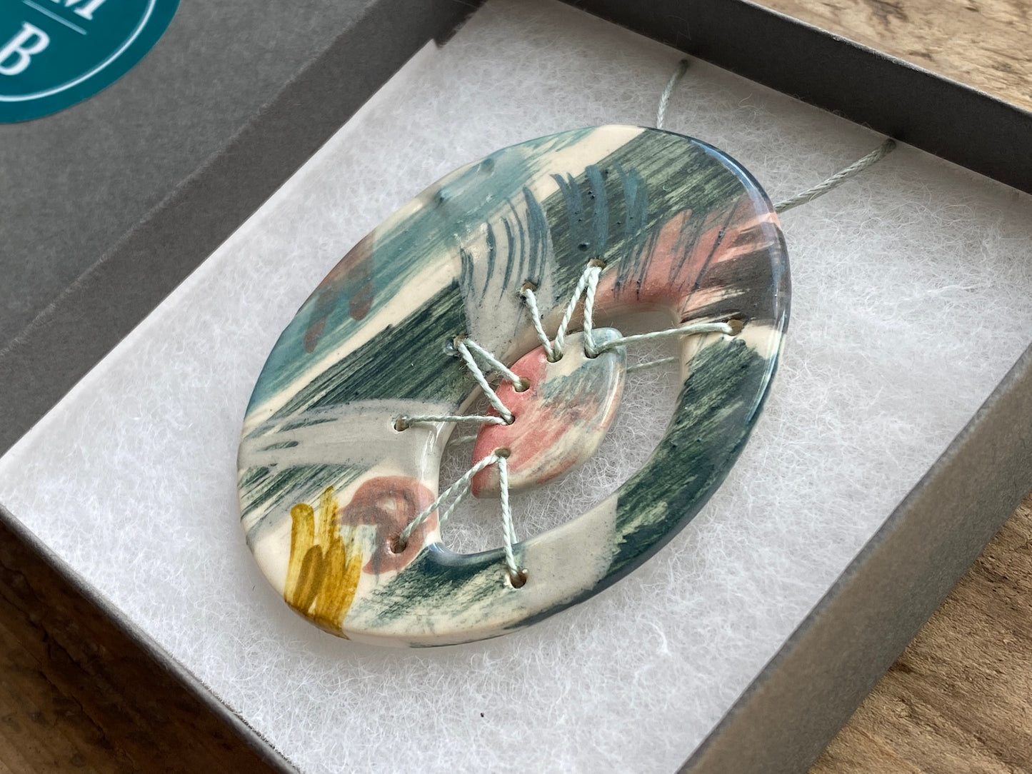 Handmade Ceramic Statement Pendant