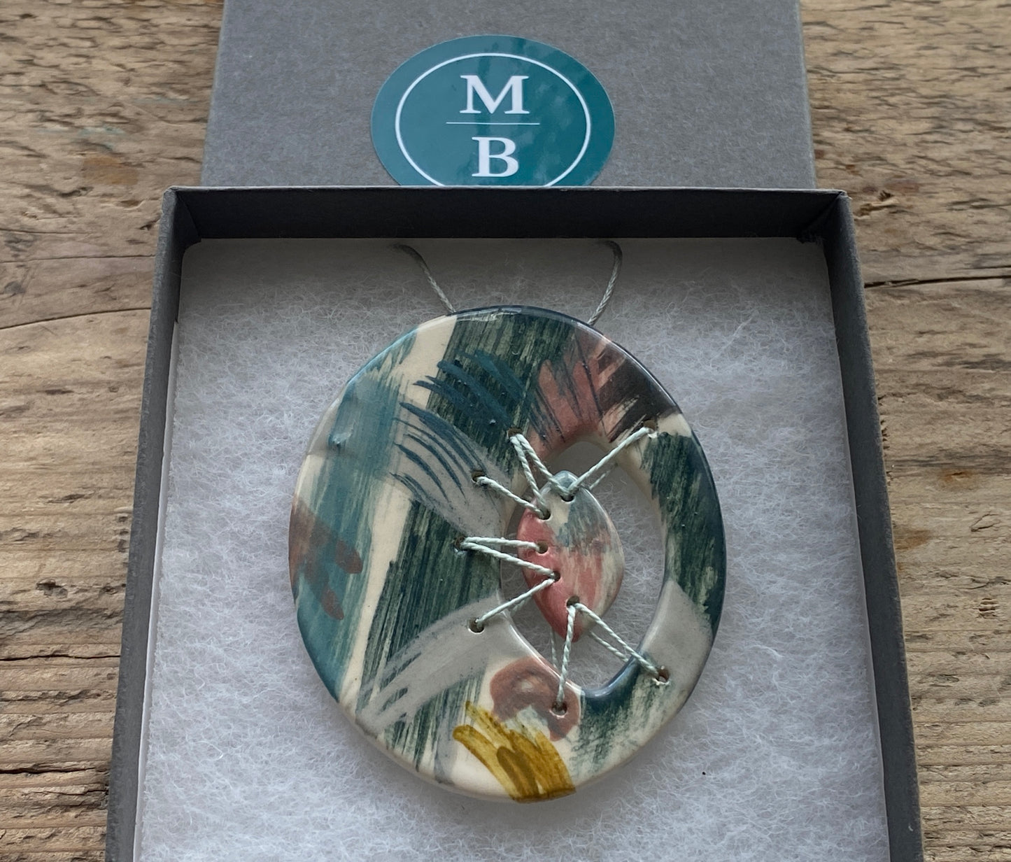Handmade Ceramic Statement Pendant
