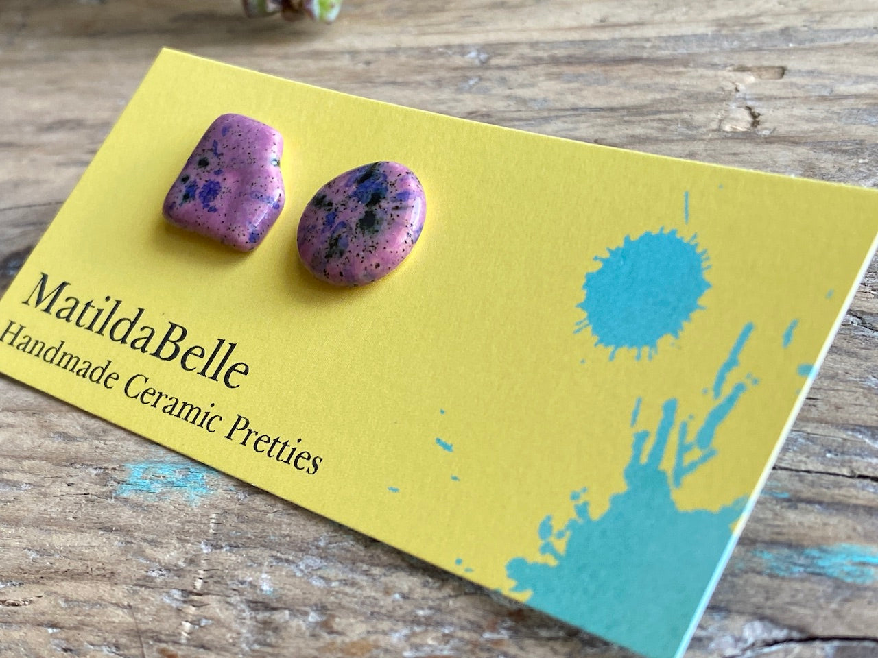 Handmade Mismatched Ceramic Hypoallergenic Earrings