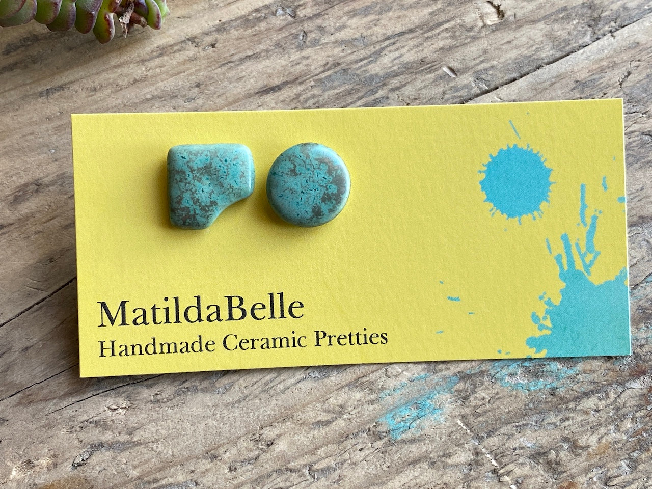 Handmade Ceramic Hypoallergenic Stud Earrings