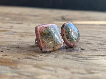 Handmade Ceramic Mismatched Hypoallergenic Stud Earrings