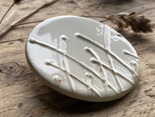 Handmade Ceramic Brooch